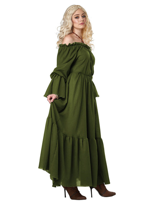 Olive Renaissance Peasant Chemise Costume for Women - costumesupercenter.com