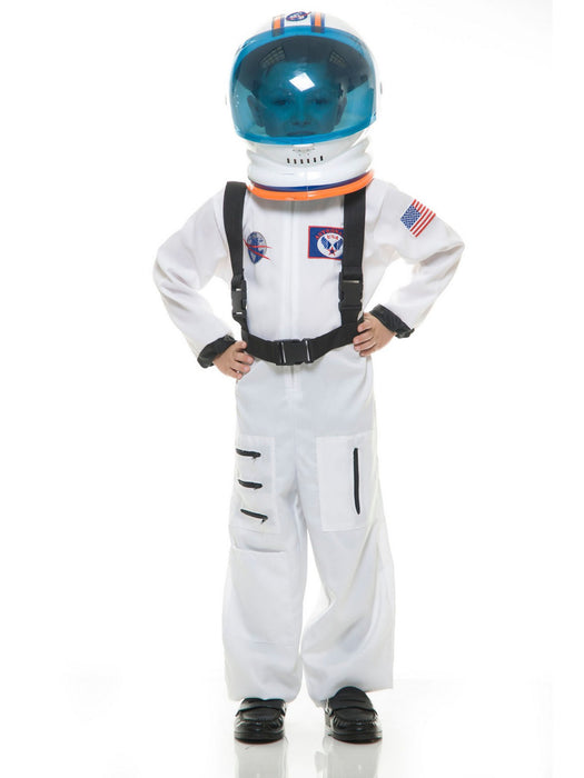 Boys Deluxe White Nasa Junior Astronaut Suit Costume - costumesupercenter.com