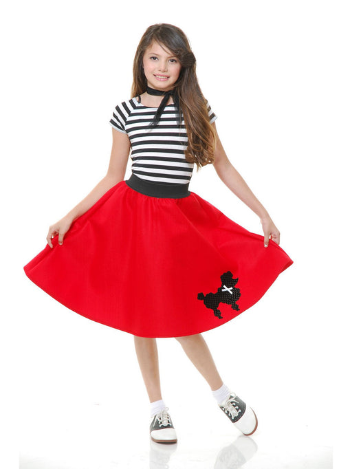 Pink Poodle Skirt Childs Costume - costumesupercenter.com