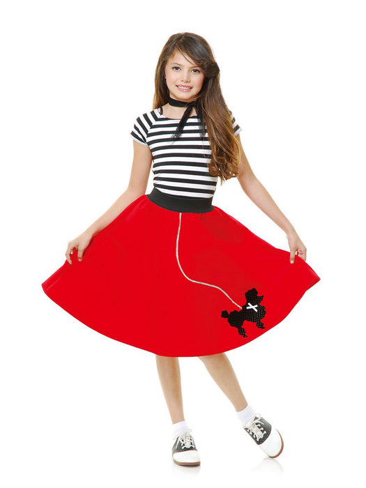 Sweetheart Girl Sock Hop Skirt for Kids - costumesupercenter.com