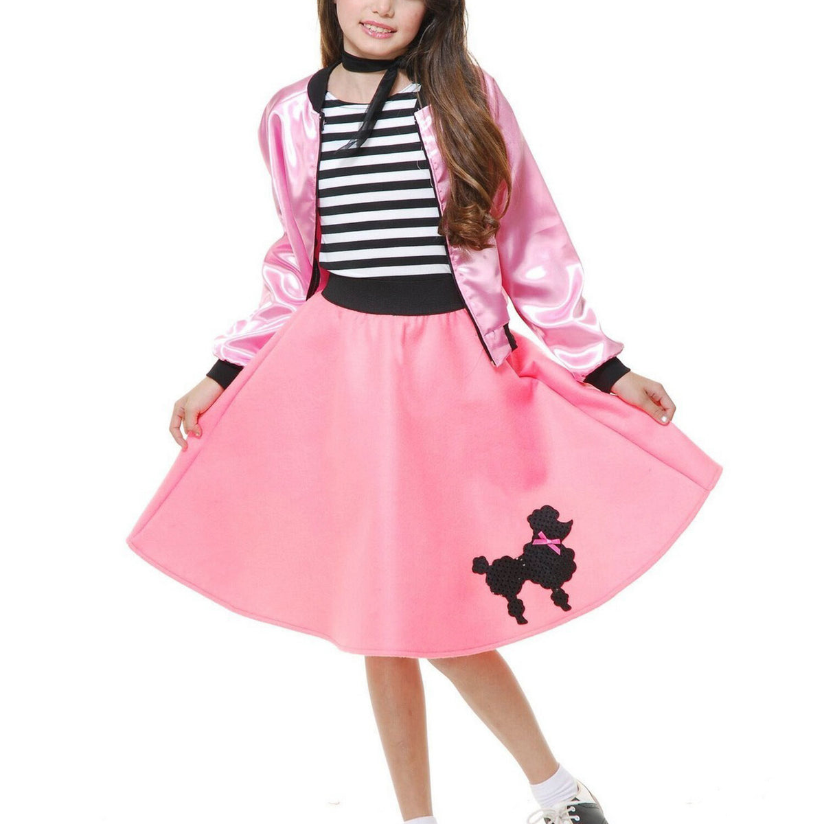 Rock and Roll Sequin Dress Turquoise Poodle Girl Costume