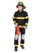 Child's Black Junior Firefighter Costume - costumesupercenter.com