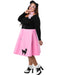 Adult Plus Pink Poodle Skirt Costume - costumesupercenter.com