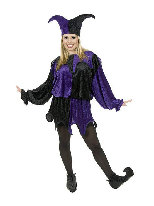 Jester - C.P. Womens Costume (Purple) - costumesupercenter.com