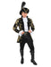 French Pirate Captain Mens Black Jacket - costumesupercenter.com