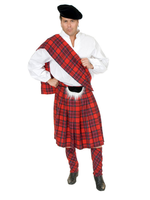 Adult Scottish Kilt Costume - costumesupercenter.com