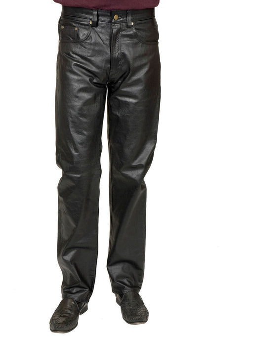 4 Pocket Pleather Jeans for Men - costumesupercenter.com
