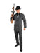 Mens Black Gangster Suit - costumesupercenter.com