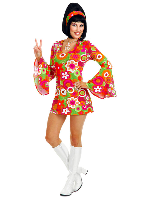 Groovy Flower Girl Costume - costumesupercenter.com