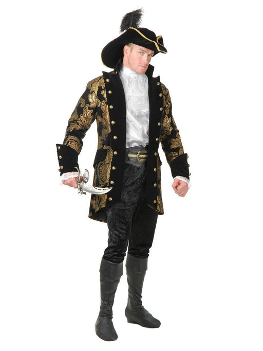 Men's Royal Pirate Captain Jacket - costumesupercenter.com