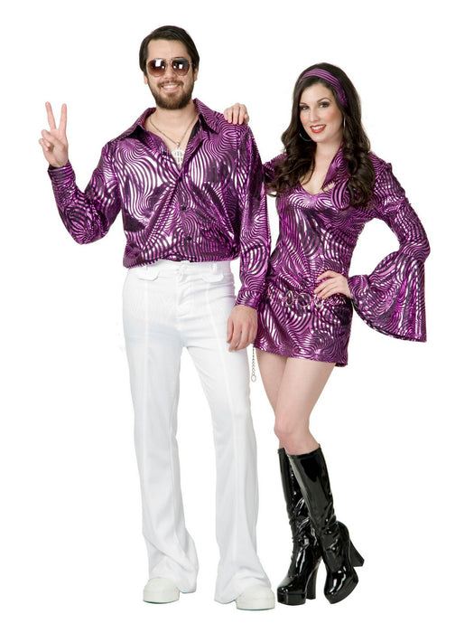Men's Dazzling Disco Shirt - costumesupercenter.com