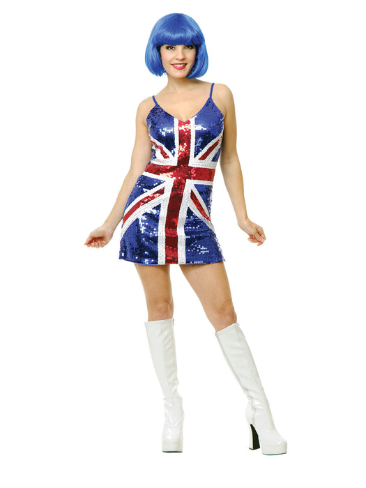 British Babe Sequin Dress - costumesupercenter.com