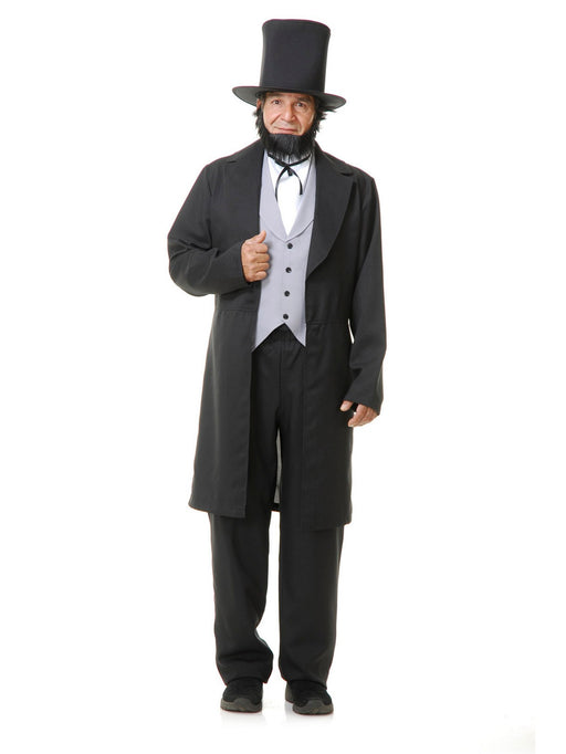 Men's Abe Lincoln with Hat Costume - costumesupercenter.com