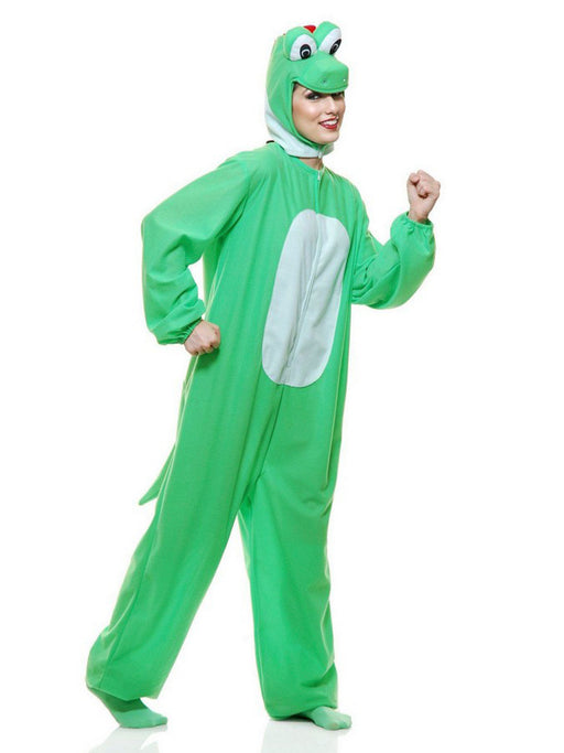 Adult Green Dino Costume - costumesupercenter.com