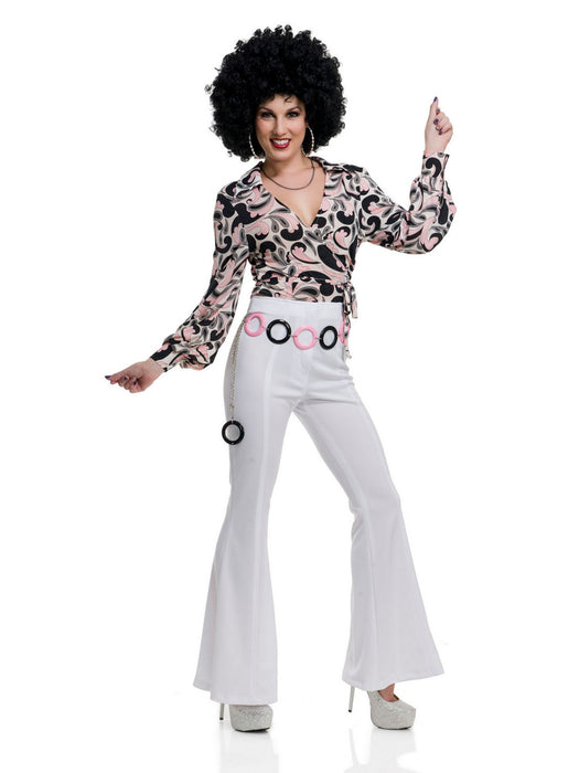 Women's 70s Era Hottie Disco Shirt - costumesupercenter.com