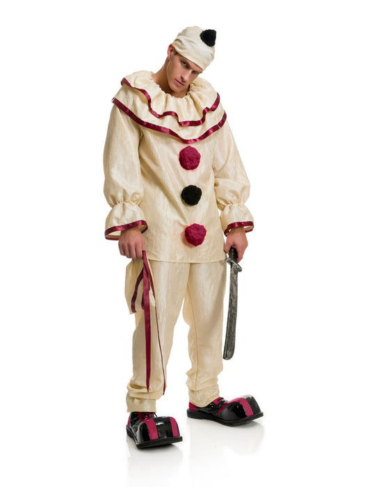Men Horror Clown Costume for Adults - costumesupercenter.com