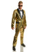 Adult Disco Ball Tuxedo Gold Jacket - costumesupercenter.com