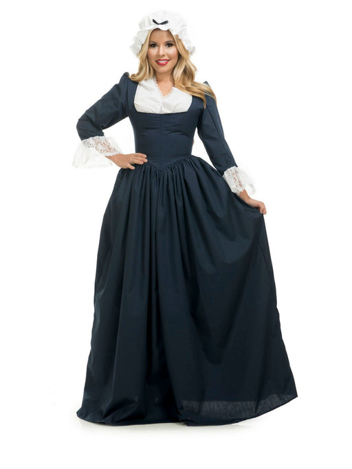 Navy Colonial Woman Adult Costume - costumesupercenter.com