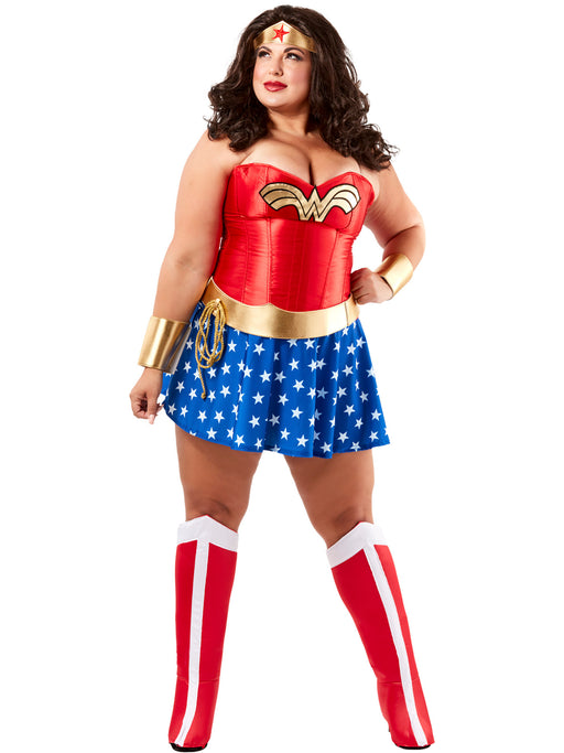 Wonder Woman Deluxe Plus Size Costume for Adults - costumesupercenter.com