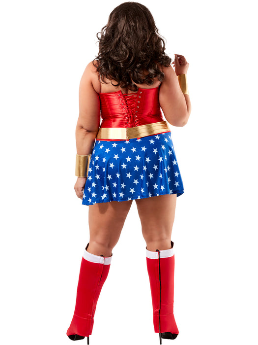 Wonder Woman Deluxe Plus Size Costume for Adults - costumesupercenter.com