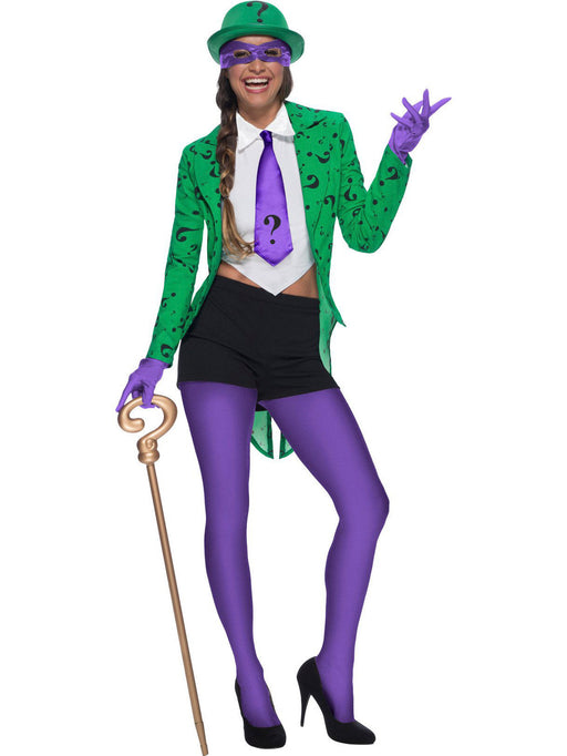 DC Comics Riddler Costume for Women - costumesupercenter.com