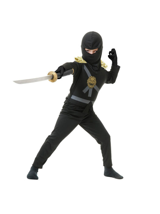 Black Ninja Avenger Child Costume - costumesupercenter.com