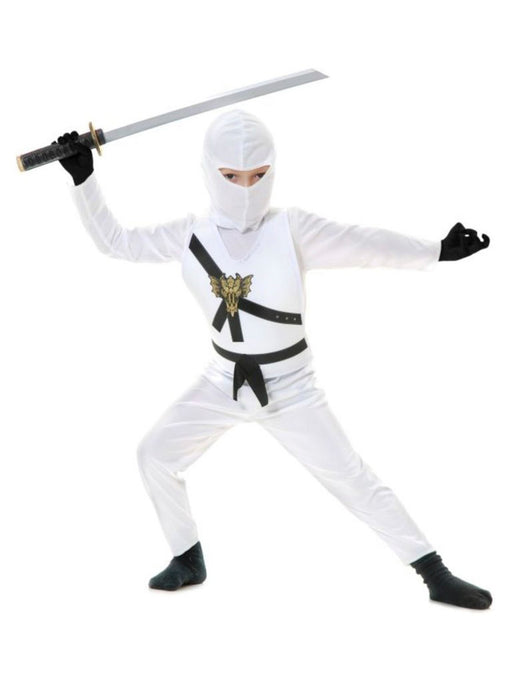 Child's White Ninja Avenger Costume - Series 1 - costumesupercenter.com