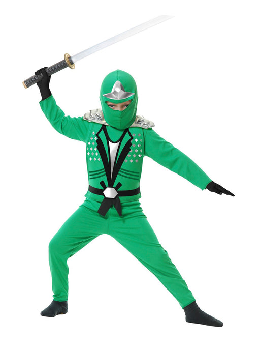 Child's Jade Ninja Avenger Costume w/Armor - costumesupercenter.com