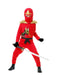 Child's Red Ninja Avenger Costume w/Armor - costumesupercenter.com