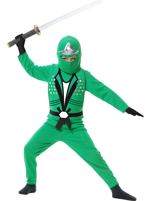 Boys Green Ninja Avengers Series II Costume - costumesupercenter.com