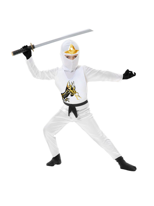 Child's White Ninja Avenger Costume - Series II - costumesupercenter.com
