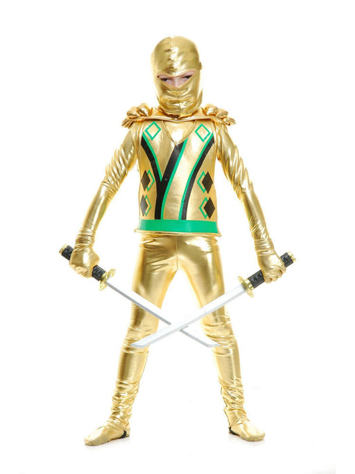 Gold Armor Ninja Avenger Child Costume - costumesupercenter.com