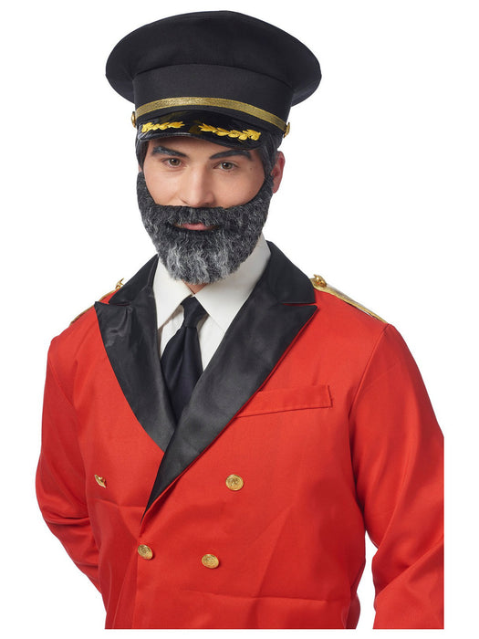 Captain Obvious Moustache & Beard for Men - costumesupercenter.com