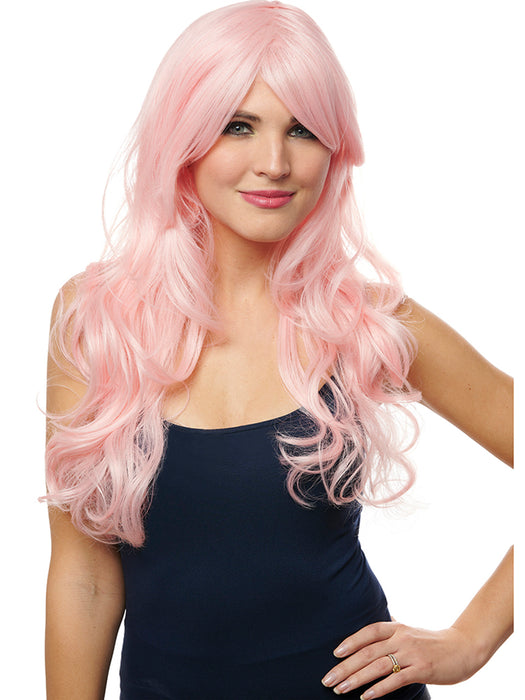 Adult Women's Pink Berry Wig Heat Resistant - costumesupercenter.com