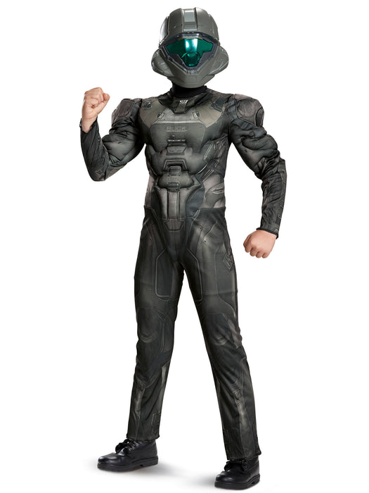 Kids Halo Spartan Buck Muscle Costume - costumesupercenter.com