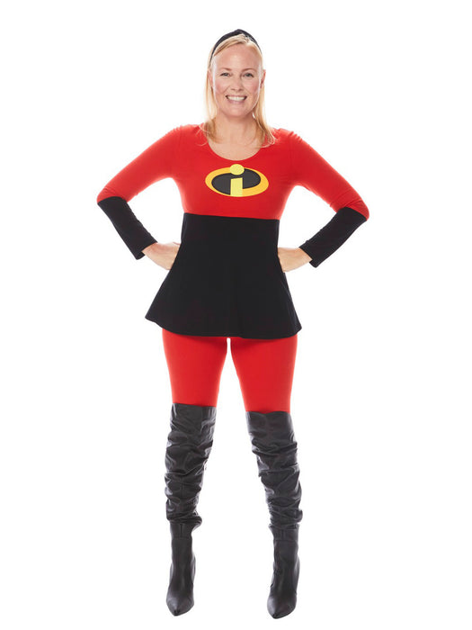 The Incredibles Adult Mrs. Incredible Tunic and Leggings Costume - costumesupercenter.com