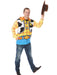Toy Story 4 Adult Woody Hoodie Costume - costumesupercenter.com