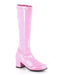 Pink Patent Gogo Boot Child - costumesupercenter.com