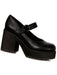 Women's Black Mary Jane Platform Shoes - costumesupercenter.com