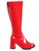 3-inch Wide Width Women's GoGo Boot - Red - costumesupercenter.com