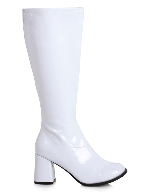 3-inch Wide Width Women's GoGo Boot - White - costumesupercenter.com