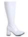 3-inch Wide Width Women's GoGo Boot - White - costumesupercenter.com