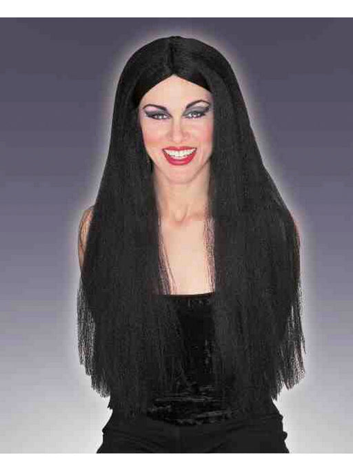 Women's Black 30-inch Long Wig - costumesupercenter.com