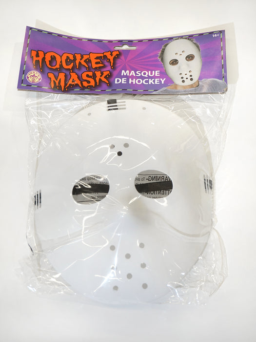 Adult White Hockey Mask - costumesupercenter.com