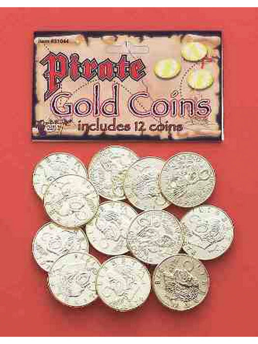 Gold Pirate Coins - costumesupercenter.com