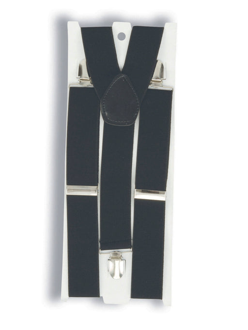 Adult Black Clip-on Suspenders - costumesupercenter.com