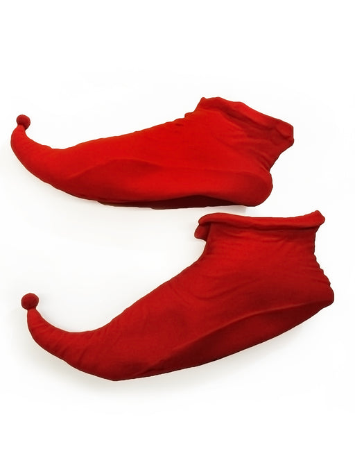 Adult Red Elf Shoes - costumesupercenter.com