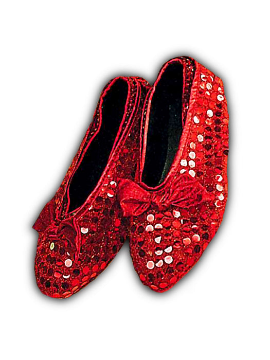 Red Sequin Shoe Covers - Child Accessory - costumesupercenter.com