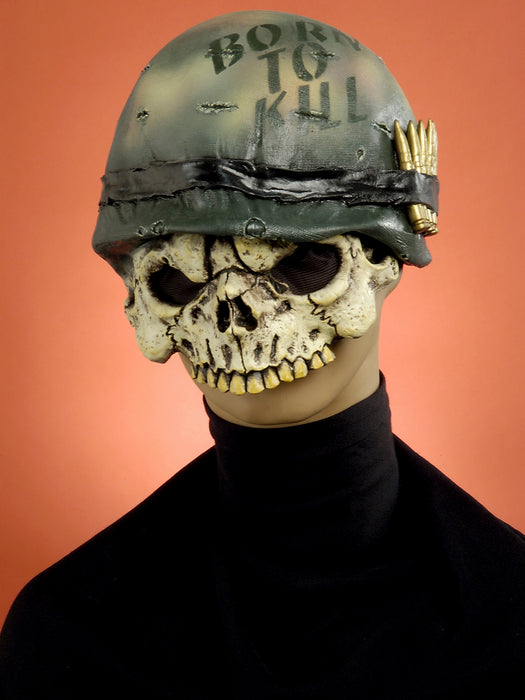 Adult Soldier 1/2 Mask - costumesupercenter.com