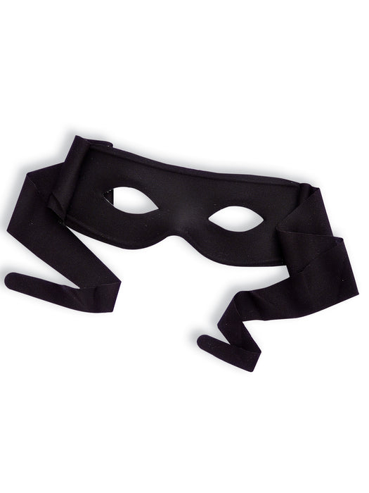 Adult Black Eye Mask with Ties - costumesupercenter.com